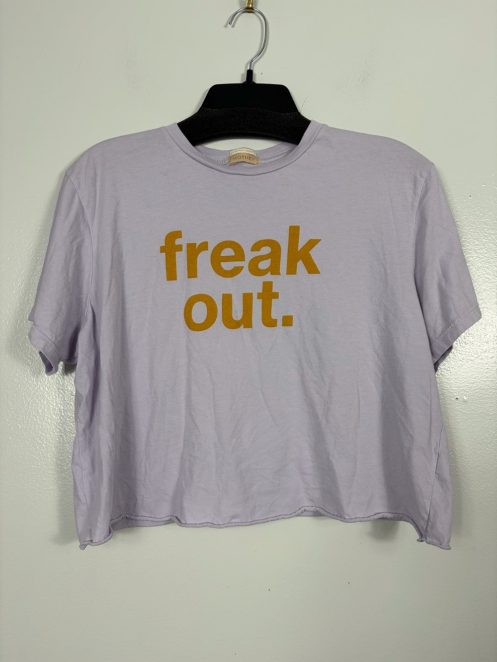 MOTHER the slouch cutoff  "freak out." Graphic Tee sz M